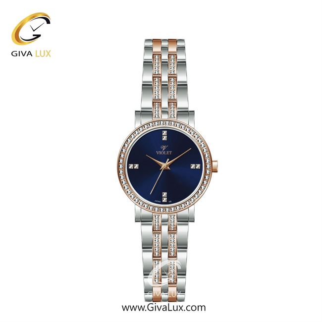 ساعت مچی اورجینال زنانه ویولت VIOLET نقره ای-رزگلد | نقره ای-رزگلد| سرمه ای| کد رفرنس 0583/2